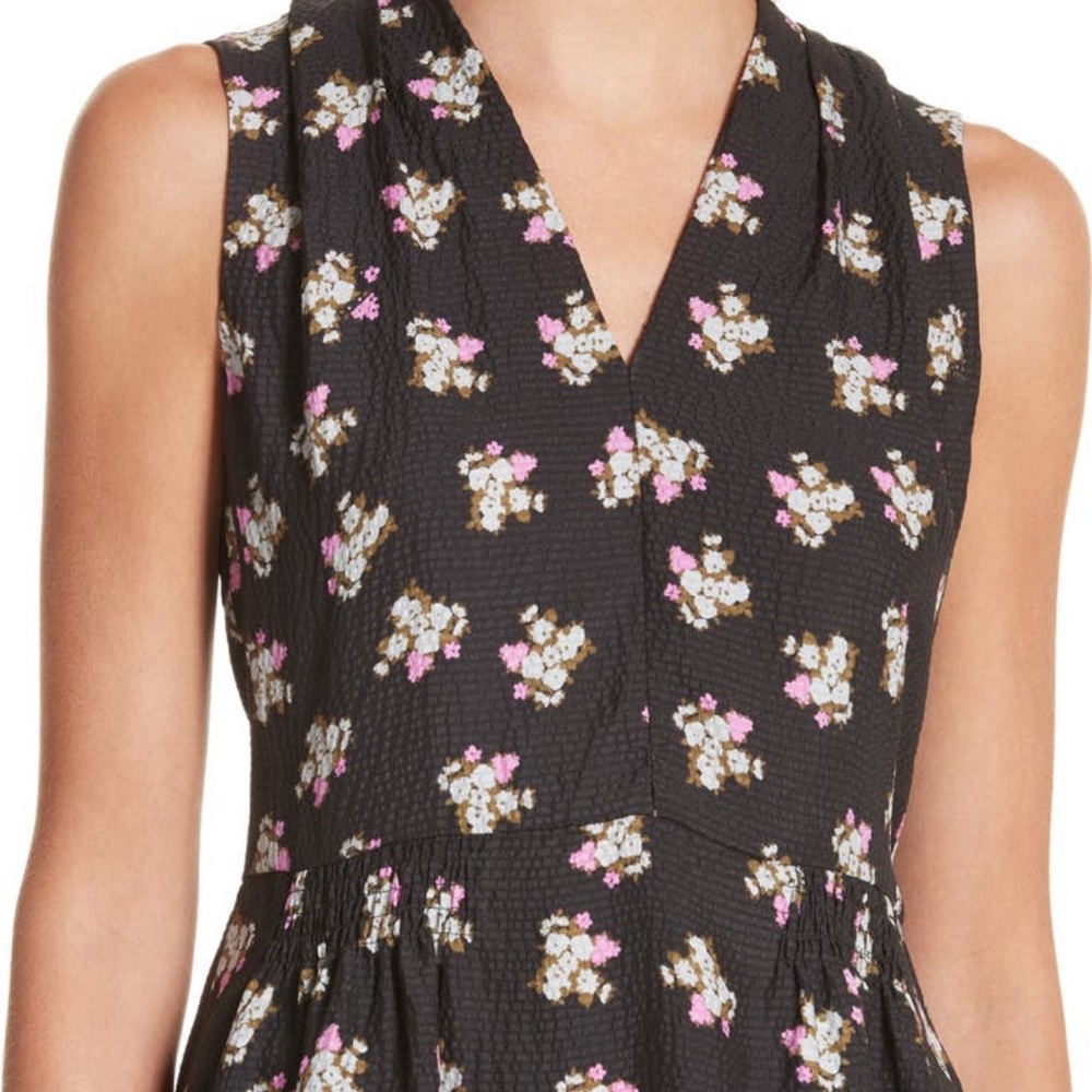 Rebecca Taylor Mini Rosa 100% silk peplum top - size 4 - EUC